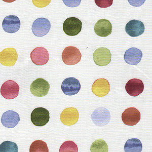 Swavelle Mill Creek NEW HUE CARNIVAL Dot and Polka Dot Print Upholstery And Drapery Fabric