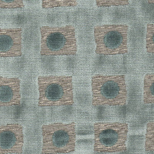 7146813 DOMINO GLACIER Lattice Cotton Blend Velvet Upholstery Fabric