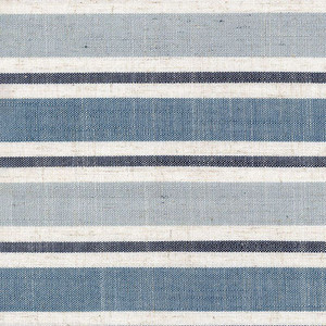 7145611 EDENBERRY BLUE Stripe Linen Blend Upholstery Fabric
