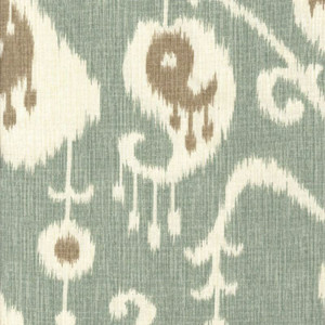 Magnolia Home Fashions JAVA SPA Ikat Print Upholstery And Drapery Fabric