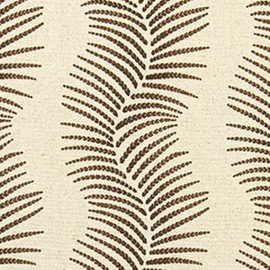 7172711 SAWYER CHESTNUT Floral Linen Blend Upholstery And Drapery Fabric