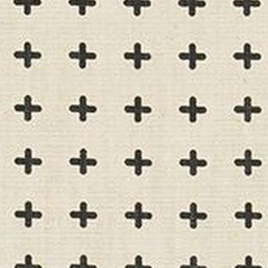 7173611 ADDISON BLACK FLAME Geometric Print Upholstery And Drapery Fabric