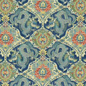 Covington FALKOR 511 DREAM BLUE Print Upholstery And Drapery Fabric