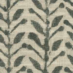 P/K Lifestyles BRANCHING OUT CHARCOAL 471912 Floral Linen Blend Upholstery And Drapery Fabric
