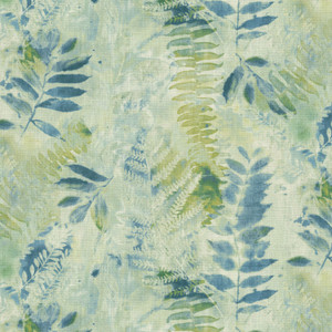 P/K Lifestyles FERN SONG MOONSTONE 471832 Floral Print Upholstery And Drapery Fabric