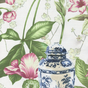 7178711 TRISA GARDEN BLOOMS Floral Print Drapery Fabric