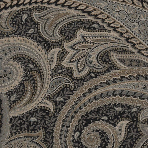 7182611 LAVATE GUNMETAL Paisley Jacquard Upholstery Fabric
