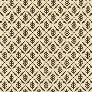 7187211 KIRK CHESTNUT Floral Linen Blend Upholstery And Drapery Fabric