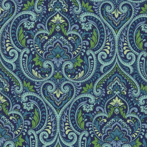 2019911 PARKVIEW LAGOON Floral Print Upholstery And Drapery Fabric