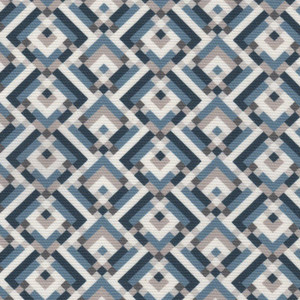 7184111 DIMON WILLIAMSBURG BLUE Diamond Print Upholstery And Drapery Fabric