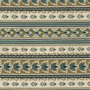 7184711 LISA TEAL Floral Jacquard Upholstery Fabric