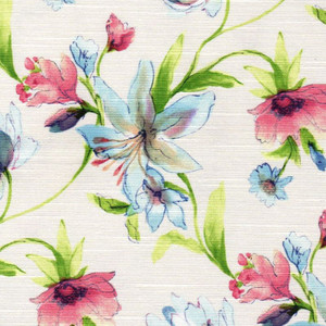 6412411 BLOOM 65 55IN SUMMERTIME Floral Print Upholstery And Drapery Fabric
