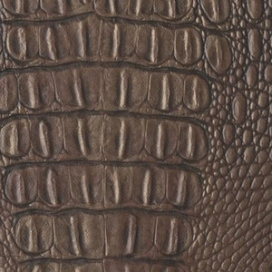 Mocha Crocodile Faux Leather