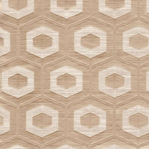 6432717 PROPOLIS LATTE Lattice Damask Upholstery And Drapery Fabric