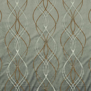 Covington RIALTO 9 GRAPHITE Lattice Embroidered Drapery Fabric