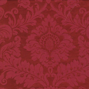 6447811 TRENTO 13 55IN CRIMSON Floral Damask Upholstery And Drapery Fabric