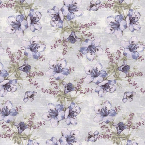 6448512 SABINA 75 55IN PLUM Floral Print Upholstery And Drapery Fabric