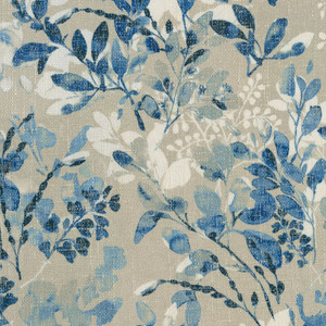 P/K Lifestyles WILLOW WOOD LUNA 409312 Floral Print Upholstery And Drapery Fabric