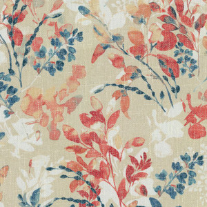 P/K Lifestyles WILLOW WOOD FEDERAL 409313 Floral Print Upholstery And Drapery Fabric