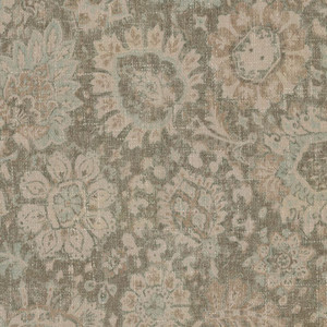 P/K Lifestyles HERIZ MEDALLIONS LATTE 409323 Floral Print Upholstery And Drapery Fabric