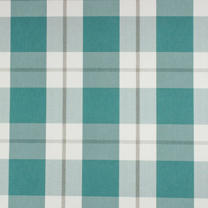 Richloom Solarium EASTON PEWTER Plaid Indoor Outdoor Upholstery And Drapery  Fabric