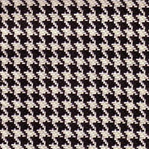 6631012 HOUNDSTOOTH BLACK/ANTIQUE WHITE Houndstooth Upholstery And Drapery Fabric