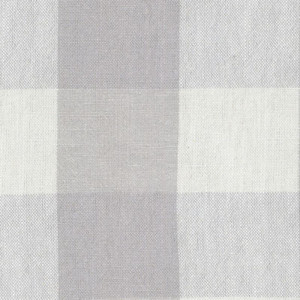 Ellen Degeneres CLAIBORNE CHECK FOG 250451 Buffalo Check Linen Blend Upholstery And Drapery Fabric