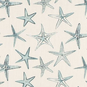 Scott Living Fabrics STARFISH HARBOR Tropical Linen Blend Upholstery And Drapery Fabric