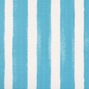 Premier Prints BECKY AQUA Stripe Print Upholstery And Drapery Fabric