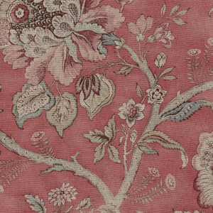 P Kaufmann VINTAGE/HAR 003 GARNET Floral Print Upholstery And Drapery Fabric