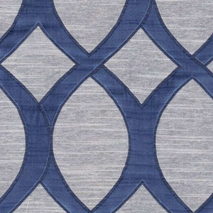 6798612 BURSA MIDNIGHT Lattice Damask Upholstery And Drapery Fabric