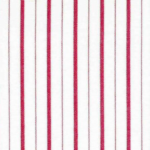 RED White Striped Fabric - Sofia Stripes Curtain Upholstery