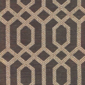 6919520 PARQUET CHARCOAL Lattice Linen Blend Upholstery And Drapery Fabric