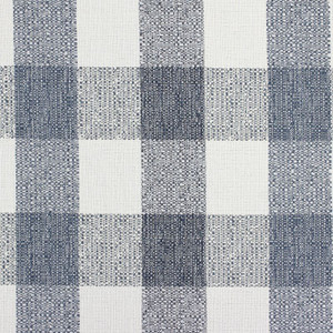 Richloom Fortress Clear AFFAIR INDIGO Buffalo Check Jacquard Upholstery Fabric