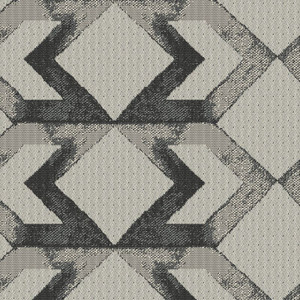 Black and White Lattice Geometric | Outdoor Fabric | 54” Wide | By the Yard