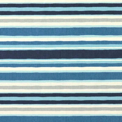 Covington UNIQUE STRIPE 593 INDIGO Stripe Print Upholstery Fabric