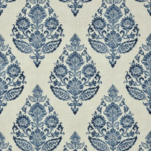 Covington LYDIA 519 ANTIQUE BLUE Floral Print Upholstery And Drapery Fabric