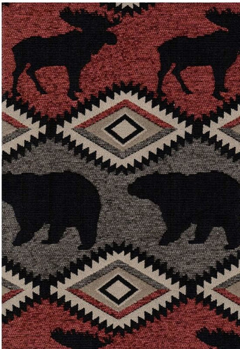 7059511 BEAR WITH ME MESA Southwestern Jacquard Upholstery Fabric