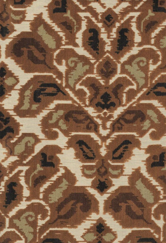 7054013 PAIGE SIENNA Floral Velvet Upholstery Fabric