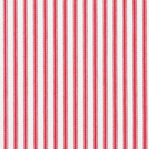 Covington NEW WOVEN TICKING 31 RED Stripe Upholstery And Drapery Fabric