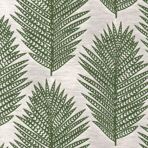 7070414 LOMASI A EMERALD Floral Embroidered Drapery Fabric