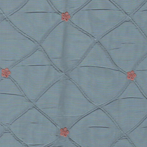 5765927 SARAH / DELFT Embroidered Silk Fabric