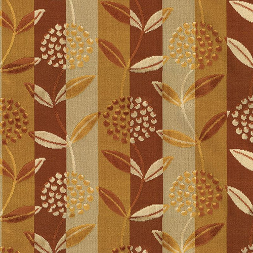7076915 BELGIQUE CITRUS Floral Velvet Upholstery Fabric