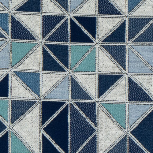 Sunbelievable SAILOR NAVY Geometric Indoor Outdoor Upholstery Fabric