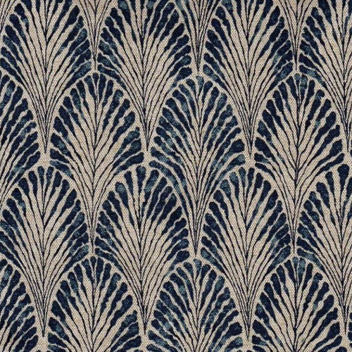 Lacefield Designs PLUME MARINE Floral Print Upholstery And Drapery Fabric