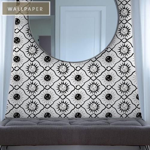 P/K Lifestyles SOL TUXEDO BLACK 140070WR Peel and Stick Wallpaper