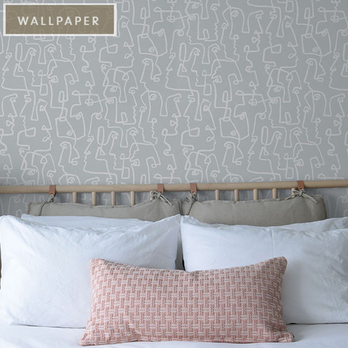 P/K Lifestyles GESTURES CHALK 160010WR Peel and Stick Wallpaper
