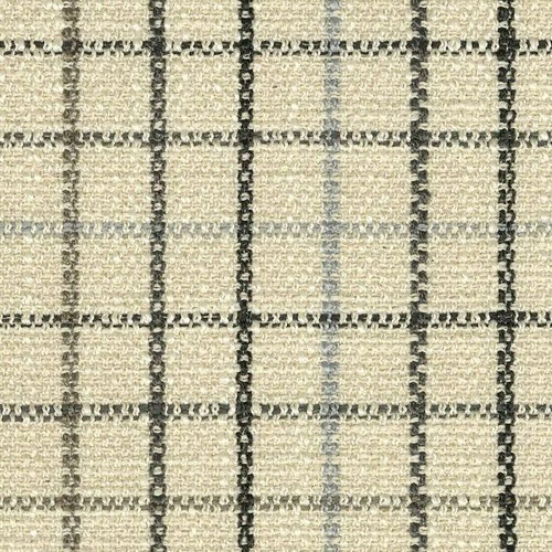 P/K Lifestyles KEEP IN CHECK STONE 411580 Check Upholstery And Drapery Fabric