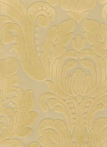 7081813 KANE GOLDEN Floral Velvet Upholstery Fabric