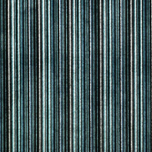 P Kaufmann BRIGHT-LINE 486 TWILIGHT Stripe Velvet Upholstery And Drapery Fabric